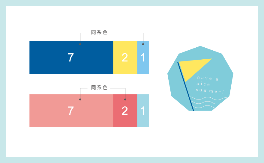 かわいい色研究室 4 色の割合 Minico